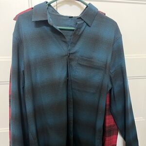 Men’s Large Lululemon Shirts (2) One Red One Blue